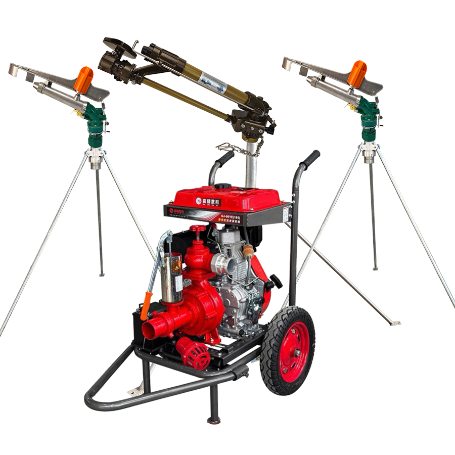 鞍山一体式灌溉机组 全套喷枪水带配齐 抗旱浇地神器